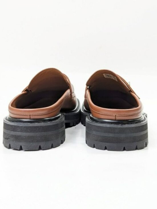 Marni Men’s Brown Leather Piercing 2.0 Chunky Sabot Loafers Size 44 (MSRP $935) main image 5